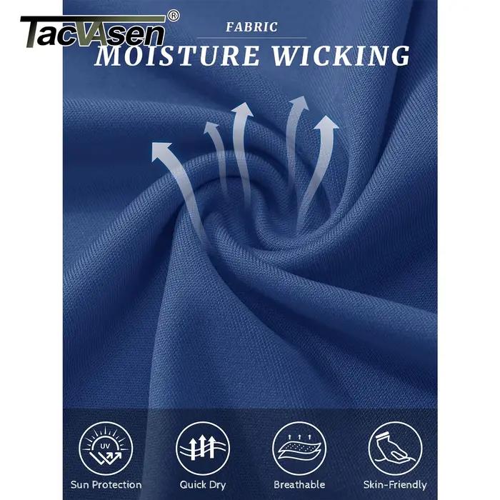 TACVASEN UPF – T-shirts d'été 50 + doux pour hommes