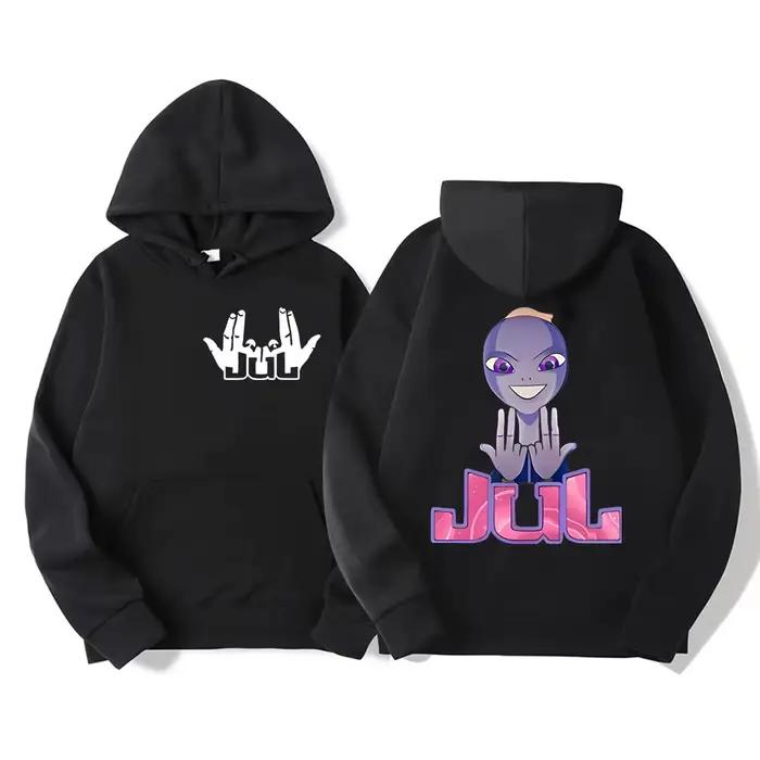 Jul rappeur français Album Merch sweat à capuche hommes femme vêtements amples Hip hop