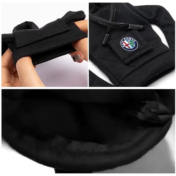Housse de levier de vitesse style sweat-shirt pour Alfa Romeo Giulia