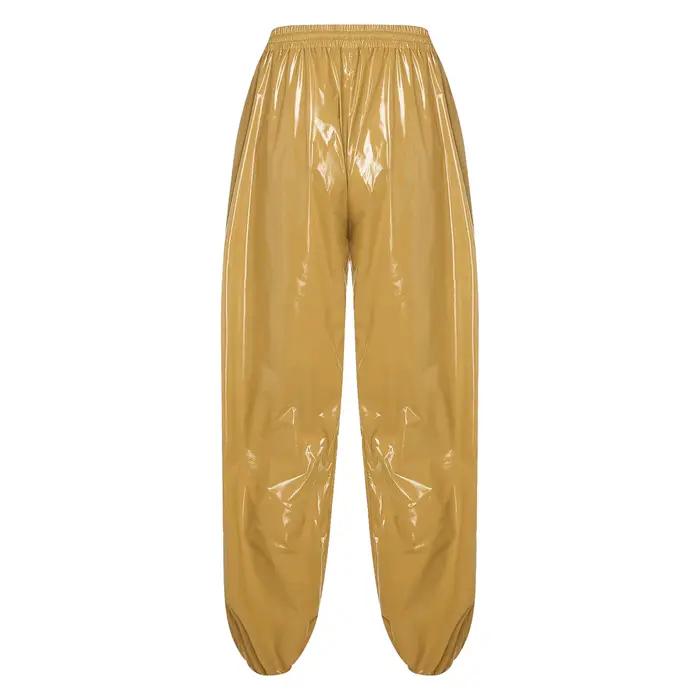 Pantalon de jogging brillant imperméable pour homme iiniim style hip-hop Y2K ajustement personnalisé pour activités physiques et soirées décontractées