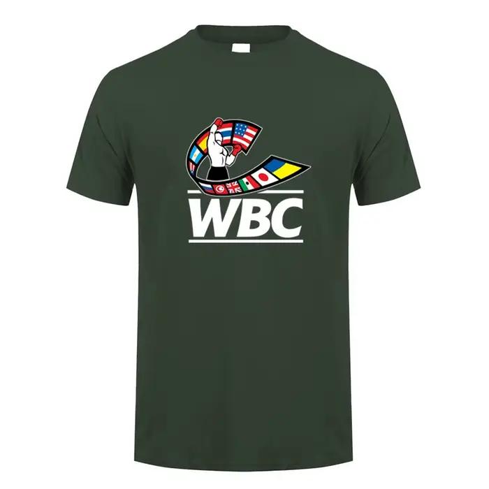 WBC boxe t-shirt été hommes coton à manches courtes T-shirts homme hauts