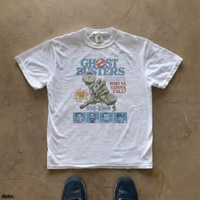 T-shirt Ghostbusters Film décontracté avec graphisme d'illustration de film court manches pour hommes et femmes toutes saisons voyager