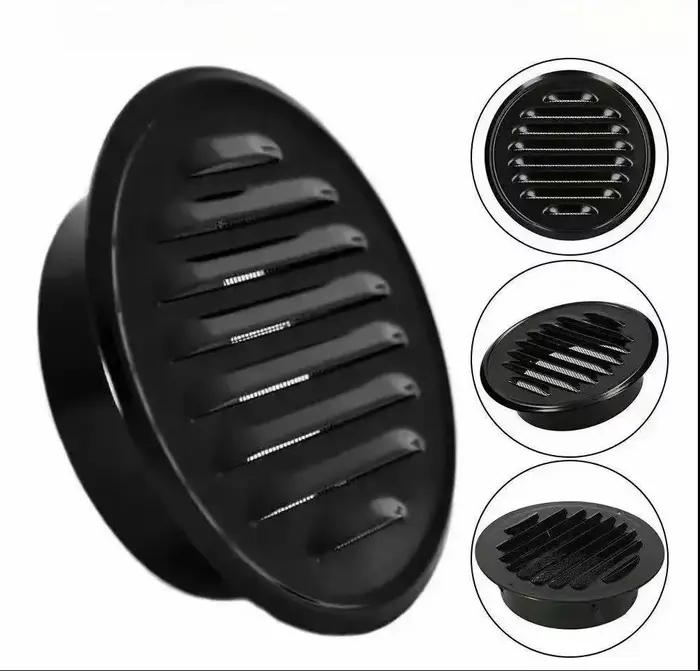 1 pièce – Hotte d'extraction murale extérieure en acier inoxydable à tête plate pour la ventilation des fumées et de l'air de cuisine