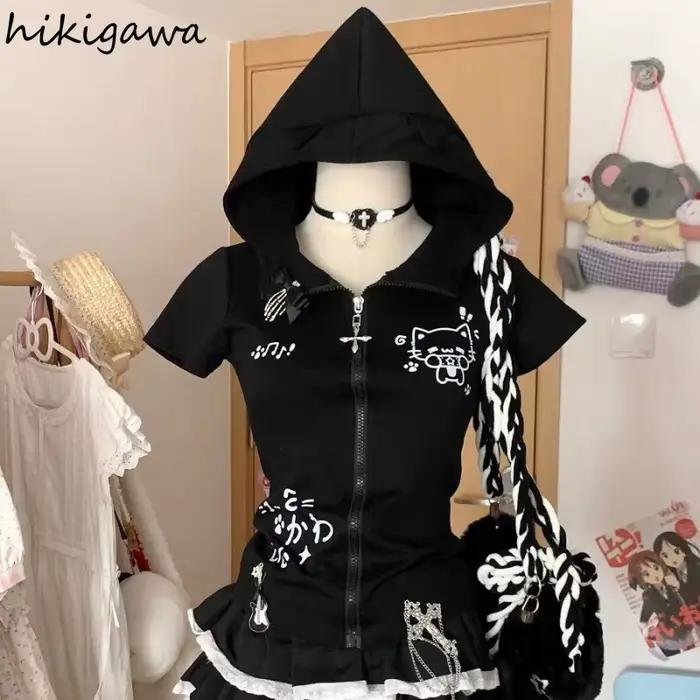 Sweat-shirt à capuche oreilles de chat pour femmes