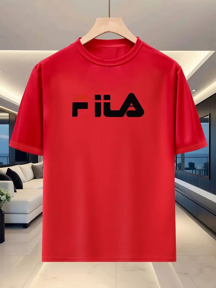 T-shirt d'été pour homme à col rond et manches courtes - Tissu léger et respirant - Sports de plein air