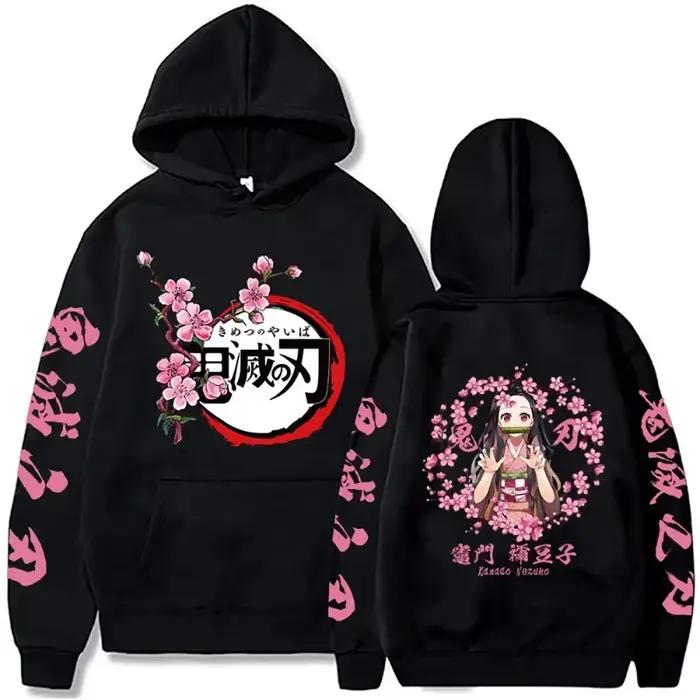 Nouveau sweat à capuche imprimé Demon Slayer 2026 pour hommes et femmes, hauts de sport Harajuku Y2K