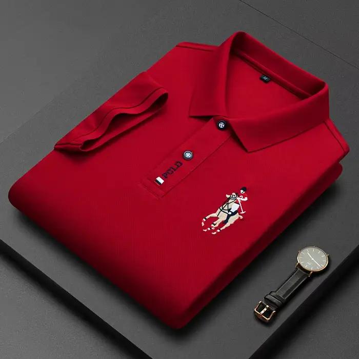 Paul marque véritable T-shirt hommes à manches courtes Polo été haut de gamme broderie revers