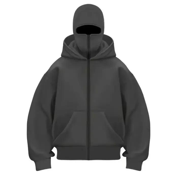 Sweat-shirt à capuche et fermeture éclair pour hommes et femmes