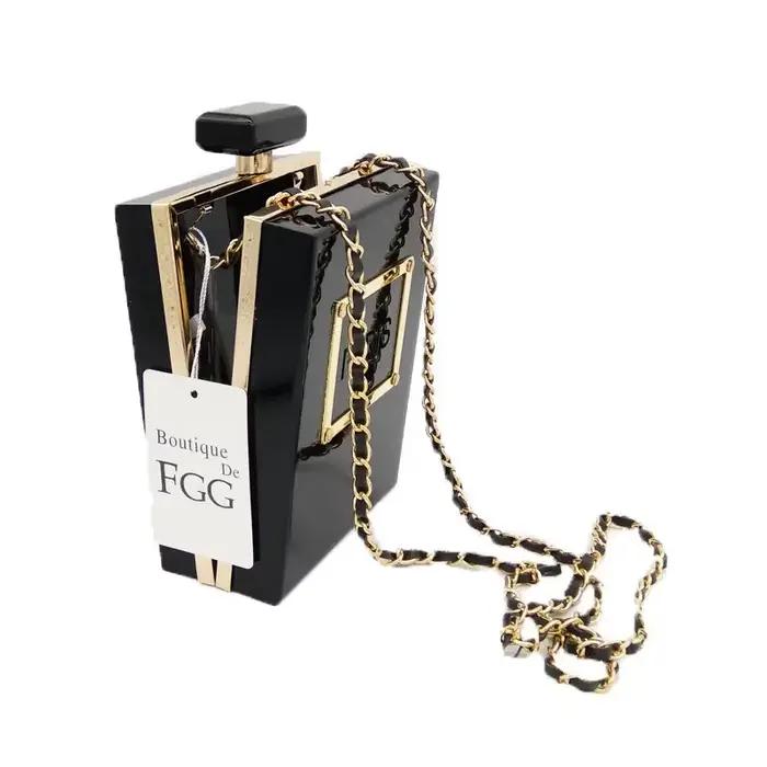 Boutique De FGG femmes mode pochettes sac à main bouteille De parfum bandoulière sacs
