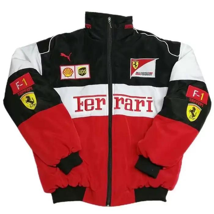 Costume de course F1 de Style fin brodé, veste d'uniforme de Baseball pour moto de Style européen et américain pour Ferrari 488 GTE EVO