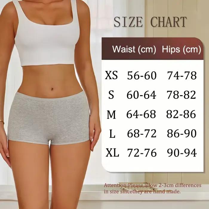 FINETOO 3 pièces femmes coton Boyshort culottes respirant taille basse couleurs unies sous-vêtements femme sport décontracté boxeurs caleçons