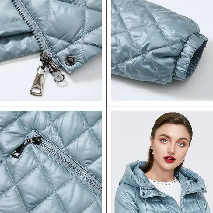 GASMAN – veste courte en coton solide pour femme