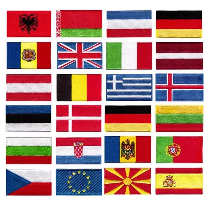 Islande 2.5 "drapeau brodé
