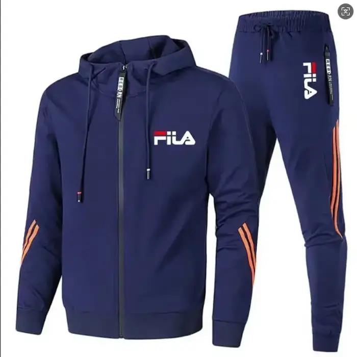 Ensemble de jogging deux pièces pour homme 2026 : veste zippée printemps-automne et pantalon de sport pour le basketball et le fitness