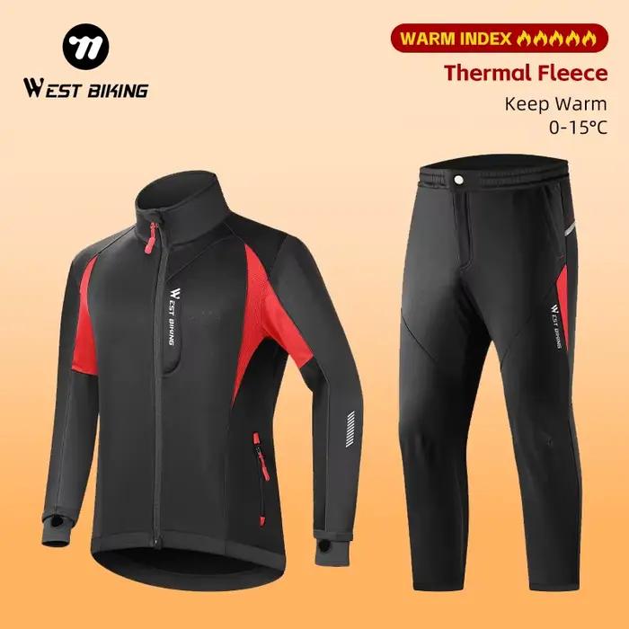 Veste de Cyclisme Hiver Coupe-Vent West Biking Polyvalente Pour Hommes Femmes Activités de Plein Air Occasions Spéciales