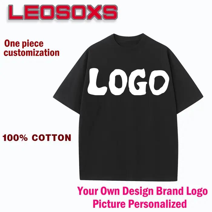 T-shirt unisexe à col rond personnalisable avec logo