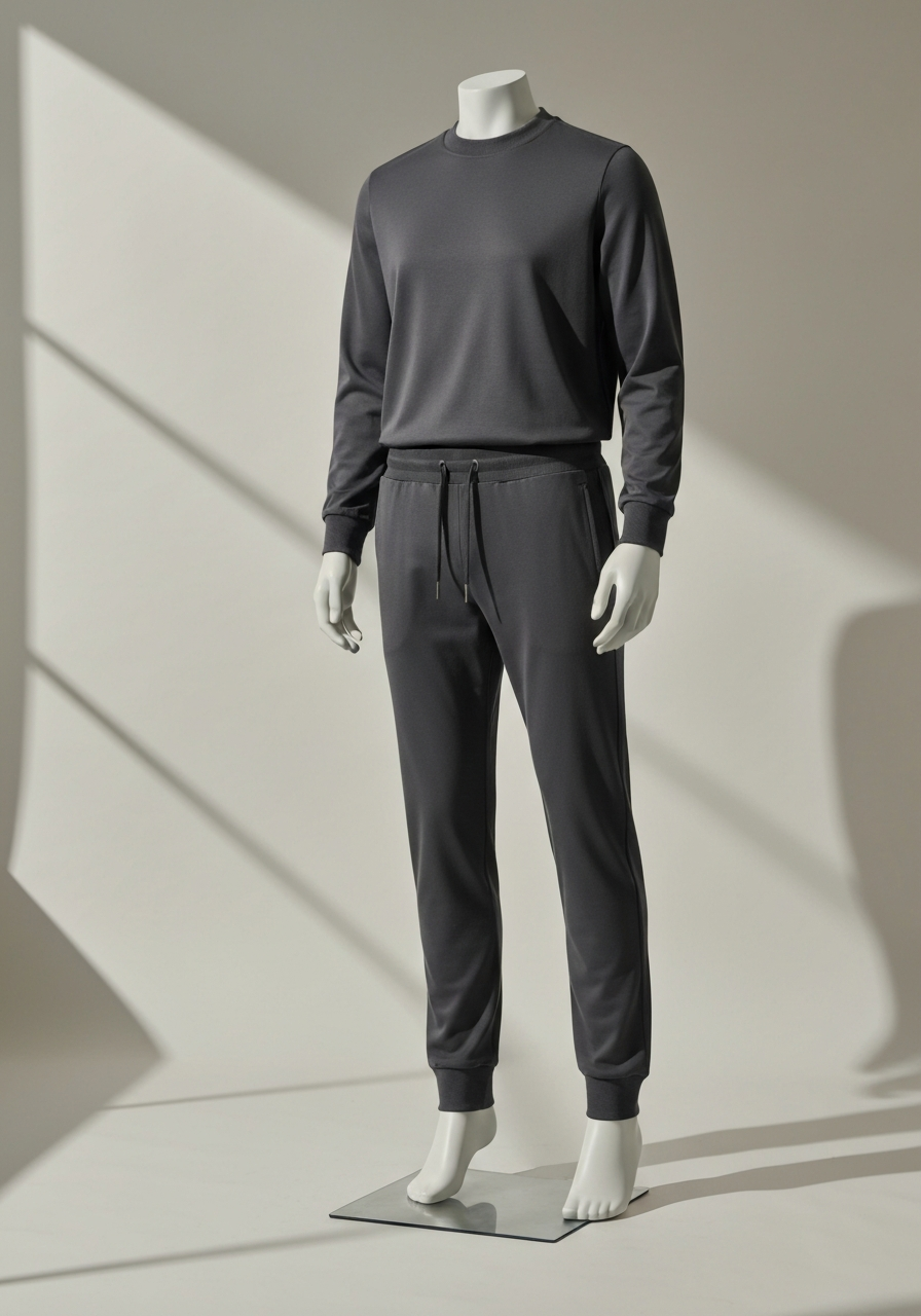 Vue studio du jogging Type 04 sur mannequin