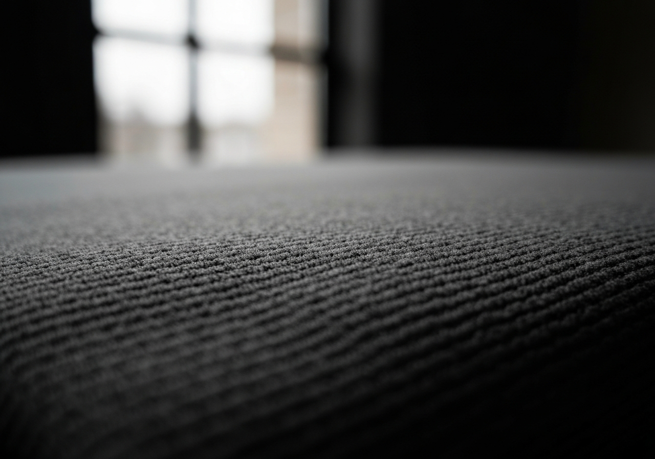 Macro d'un jersey de coton peigné gris graphite
